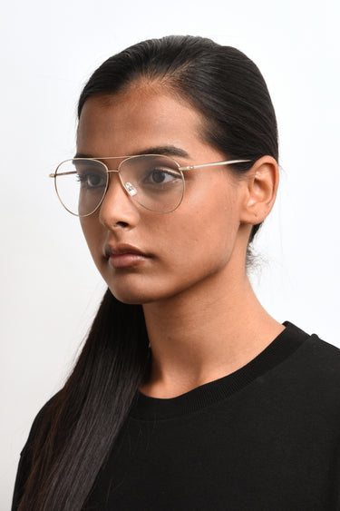 Designer Women Hugo Boss Eyeglasses: Boss 339 - Gold- SpecSMART Eye Clinic (Diagonal Face View)